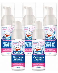 Buy Umka Teeth Cleaning Foam, for children, 50 ml х 5 pcs. | Florida Online Pharmacy | https://florida.buy-pharm.com