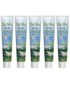 Buy BioMio BIO-GEL hygienic antibacterial hand gel with tea tree essential oil 50ml 5pcs  | Florida Online Pharmacy | https://florida.buy-pharm.com