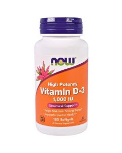 Buy Now Foods, Supplement for Strong Bones, Vitamin D-3, 1000 IU, 180 | Florida Online Pharmacy | https://florida.buy-pharm.com