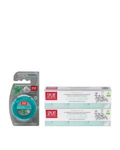 Buy Splat set for oral cavity care: Toothpaste Professional 'Sensitive', for sensitive teeth, 100 ml (2 pcs), 'Dental Floss' dental floss with silver and mint fibers | Florida Online Pharmacy | https://florida.buy-pharm.com