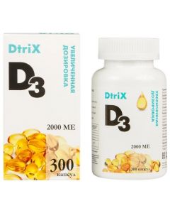 Buy Vitamin D3 2000ME DtriX, 300 capsules | Florida Online Pharmacy | https://florida.buy-pharm.com