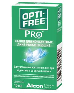 Buy Alcon Drops for contact lenses Opti -Free Pro moisturizers, 10 ml | Florida Online Pharmacy | https://florida.buy-pharm.com
