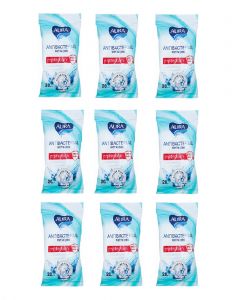 Buy Wet wipes Aura antibacterial 9 pack | Florida Online Pharmacy | https://florida.buy-pharm.com