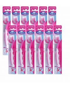 Buy Umka Toothbrush, for children, soft, pink, 22.4 cm, 12 pcs | Florida Online Pharmacy | https://florida.buy-pharm.com