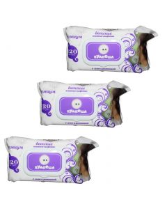 Buy Wet wipes Pumposha for children with aloe and chamomile 120 pcs * 3 pcs | Florida Online Pharmacy | https://florida.buy-pharm.com