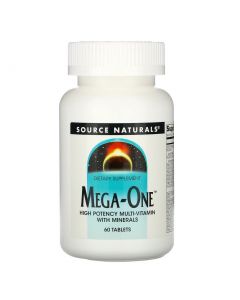 Buy Source Naturals, Mega-One, High Potency Multivitamin with Minerals, 60 Tablets  | Florida Online Pharmacy | https://florida.buy-pharm.com