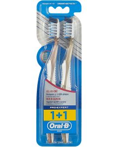 Buy Oral-B Toothbrush ProExpert 'All in one ', 40 medium, 1 + 1 pcs, color: golden, bronze | Florida Online Pharmacy | https://florida.buy-pharm.com