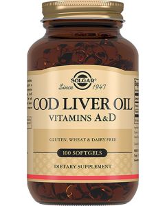 Buy Solgar, Cod Liver Oil 'Norwegian cod liver oil', 100 capsules | Florida Online Pharmacy | https://florida.buy-pharm.com