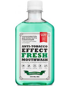 Buy Global White Mouthwash, refreshing, with olive and parsley extract, yellow, 250 ml | Florida Online Pharmacy | https://florida.buy-pharm.com