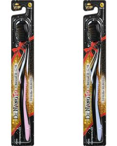 Buy Toothbrush Dr. NanoTo Charcoal & Gold with gold nanoparticles and charcoal (set of 2 pieces: pink and blue) (South Korea) | Florida Online Pharmacy | https://florida.buy-pharm.com