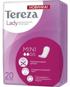 Buy TerezaLady Mini urological pads, 20 pcs | Florida Online Pharmacy | https://florida.buy-pharm.com