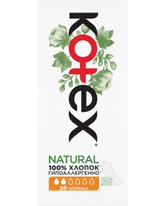Buy Kotex Organic normal daily pads, 20 pcs | Florida Online Pharmacy | https://florida.buy-pharm.com