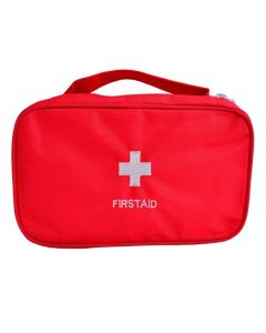 Buy First aid kit bag for home and travel, medicine bag with 3 compartments, soft case, red, 24x14x8cm | Florida Online Pharmacy | https://florida.buy-pharm.com