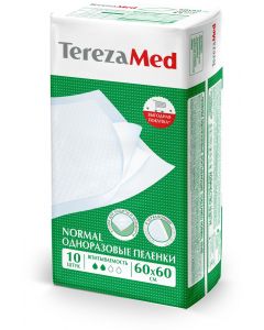 Buy Medical diaper TerezaMed disposable absorbent Normal 60 x 60 cm 10 pcs, 60 x 60 cm, 10 pcs | Florida Online Pharmacy | https://florida.buy-pharm.com