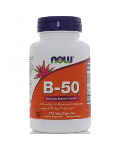 Buy Now Foods Vitamin B-50 Complex, 100 Veggie Caps  | Florida Online Pharmacy | https://florida.buy-pharm.com
