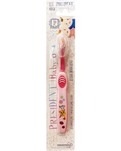 Buy PresiDENT Baby toothbrush, from 0 to 4 years old, soft, pink, white | Florida Online Pharmacy | https://florida.buy-pharm.com