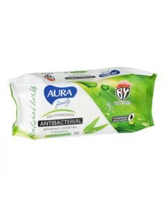 Buy Aura Wet Wipes, antibacterial, 70 pcs | Florida Online Pharmacy | https://florida.buy-pharm.com