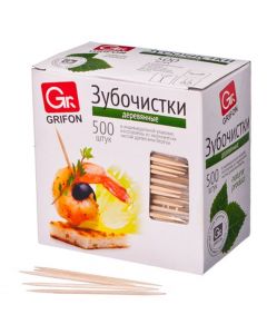 Buy Toothpicks individually wrapped Grifon, 500 pcs. | Florida Online Pharmacy | https://florida.buy-pharm.com