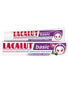 Buy Lacalut Basic Blackcurrant and Ginger Prophylactic Toothpaste, 75 ml | Florida Online Pharmacy | https://florida.buy-pharm.com