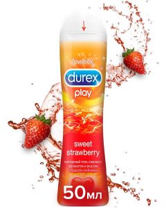 Buy Durex Play Sweet Strawberry Intimate Lubricant Gel, with sweet strawberry aroma and taste, 50 ml | Florida Online Pharmacy | https://florida.buy-pharm.com