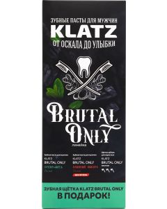 Buy Klatz Brutal Only Oral Care Kit Super Mint Toothpaste, 75 ml + Rabid Ginger Toothpaste, 75 ml + Toothbrush | Florida Online Pharmacy | https://florida.buy-pharm.com