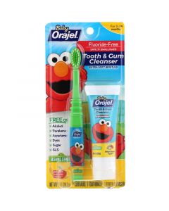 Buy Orajel, Kids Toothbrush & Toothpaste Set, Fluoride Free, 3-24 Months, Banana & Apple, 1 oz (28.3 g) | Florida Online Pharmacy | https://florida.buy-pharm.com