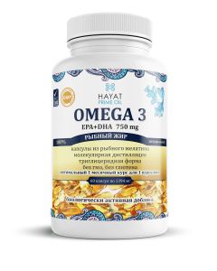 Buy Fish oil with 90% concentration of Omega-3 in halal gelatin capsules, 60 capsules. | Florida Online Pharmacy | https://florida.buy-pharm.com