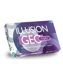 Buy ILLUSION Geolight Contact Lenses Biweekly, -9.50 / 14.2 / 8.7, clear, 2 pcs. | Florida Online Pharmacy | https://florida.buy-pharm.com
