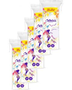 Buy Cotto Cottolina cotton pads, 120 + 20 pcs x 5 packs | Florida Online Pharmacy | https://florida.buy-pharm.com
