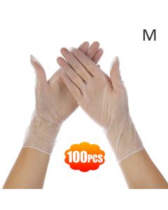 Buy Transparent disposable plastic vinyl latex-free gloves Non-sterile food safe boxes of 100 media | Florida Online Pharmacy | https://florida.buy-pharm.com