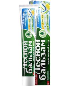 Buy Forest Balsam Toothpaste Triple effect whitening (with lemon juice on a decoction of herbs), 130 g | Florida Online Pharmacy | https://florida.buy-pharm.com