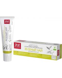 Buy Splat Green tea toothpaste, fluoride-free, gentle teeth whitening and protection against caries with green tea, sage and chamomile extracts, 100 ml | Florida Online Pharmacy | https://florida.buy-pharm.com