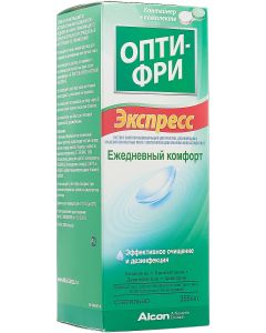 Buy Solution for contact lenses Opti-Free 'Express', Daily comfort, with container, 355 ml | Florida Online Pharmacy | https://florida.buy-pharm.com