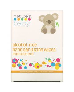 Buy Nature's Baby Organics, hand wipes, disinfectant, alcohol-free, fragrance-free, 60 individually packaged wipes | Florida Online Pharmacy | https://florida.buy-pharm.com