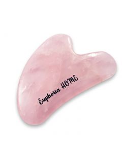 Buy Euphoria Home Guasha Scraper Rose quartz heart, face massager, pendant as a gift | Florida Online Pharmacy | https://florida.buy-pharm.com