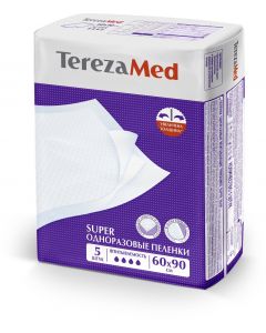 Buy TerezaMed medical diaper disposable absorbent Super 60 x 90 cm 5 pcs, 60 x 90 cm, 5 pcs | Florida Online Pharmacy | https://florida.buy-pharm.com