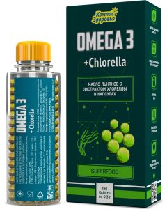 Buy Oil Compass of Health 'Chlorella' encapsulated 300 mg, 180 capsules, 54 g | Florida Online Pharmacy | https://florida.buy-pharm.com