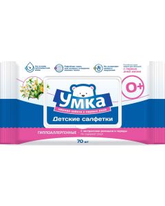 Buy Umka Wet wipes for children, corrugated cloth, 70 pcs | Florida Online Pharmacy | https://florida.buy-pharm.com