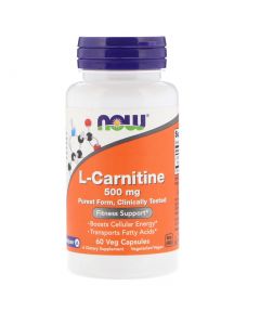 Buy Now Foods, L-Carnitine, 500 mg, 60 Veggie Caps  | Florida Online Pharmacy | https://florida.buy-pharm.com