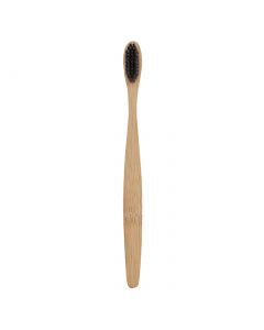 Buy Bamboo toothbrush Flora with black bristles of medium hardness made of biodegradable polymer and bamboo fibers, treated with charcoal | Florida Online Pharmacy | https://florida.buy-pharm.com