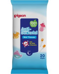 Buy Pigeon Wet wipes for children with antibacterial effect 20 pcs | Florida Online Pharmacy | https://florida.buy-pharm.com