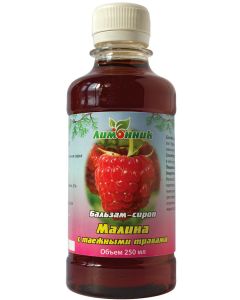 Buy NPK lemongrass. 'Balm-syrup Raspberry with taiga herbs' Cold. Antipyretic. Fortifying. 250 ml. | Florida Online Pharmacy | https://florida.buy-pharm.com