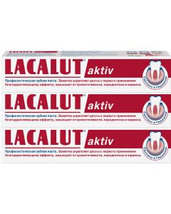 Buy LACALUT aktiv, prophylactic toothpaste, 75 ml (spike 3pcs) | Florida Online Pharmacy | https://florida.buy-pharm.com