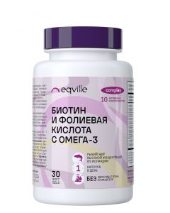 Buy Biotin and folic acid with Omega-3 55%, 30 capsules 1620 mg | Florida Online Pharmacy | https://florida.buy-pharm.com