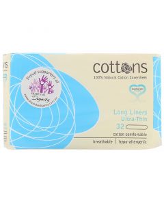 Buy Cottons, Extra-thin extra-thin pads with 100% pure cotton cover, 32 pieces per pack | Florida Online Pharmacy | https://florida.buy-pharm.com