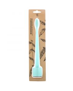 Buy The Natural Family Co., toothbrush, biodegradable, corn starch, river mint, mild, 1 Tooth brush and stand | Florida Online Pharmacy | https://florida.buy-pharm.com