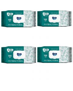 Buy Aura Family wet wipes with valve 144 pcs * 4 pcs | Florida Online Pharmacy | https://florida.buy-pharm.com