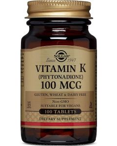 Buy Solgar, Vitamin K 'Vitamin K', 100 Tablets | Florida Online Pharmacy | https://florida.buy-pharm.com