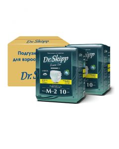 Buy Dr.Skipp diapers for adults, size M-2, (68-115 cm), 20 pcs, (2 packs of 10 pcs), breathable | Florida Online Pharmacy | https://florida.buy-pharm.com