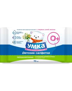 Buy Umka Wet baby wipes, 70 pcs | Florida Online Pharmacy | https://florida.buy-pharm.com
